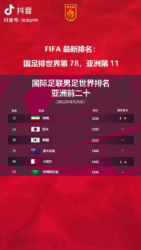 国足面临挑战与机遇，世界排名降至第81位